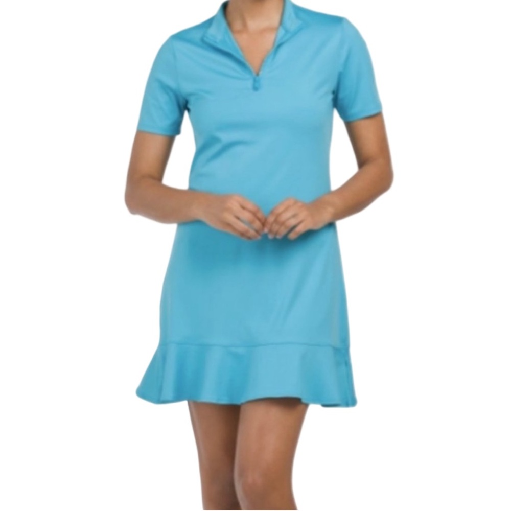 Tommy Bahama Aqua Golf Dress Travel Athleisure Resortwear Size XL EUC